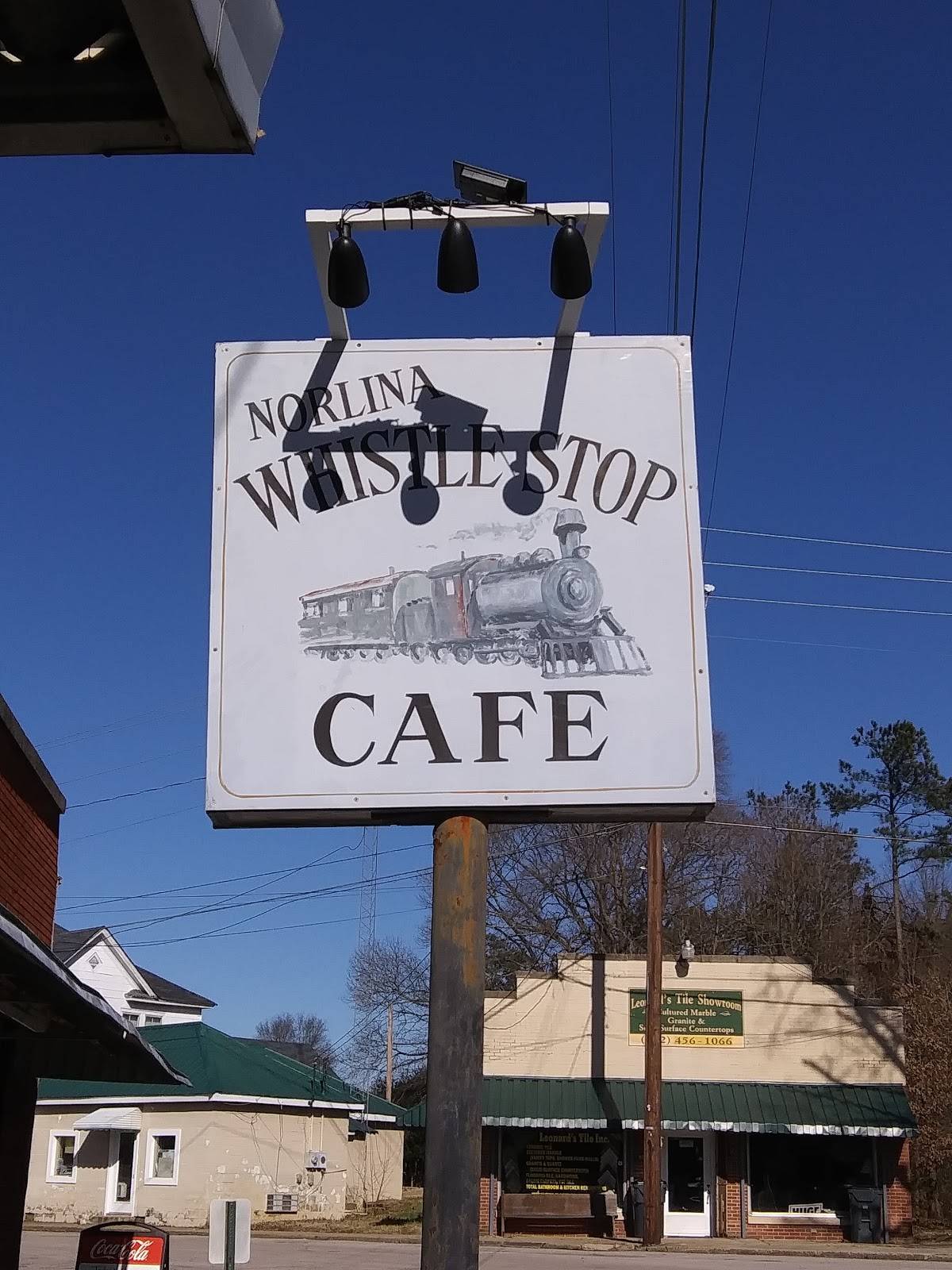 Menu at Rachel's Whistle Stop Cafe, Norlina