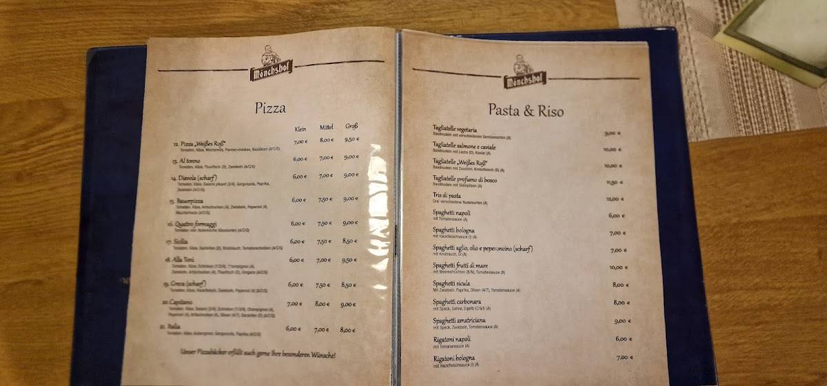 Speisekarte von Restaurant Piccola Italia, Thurnau