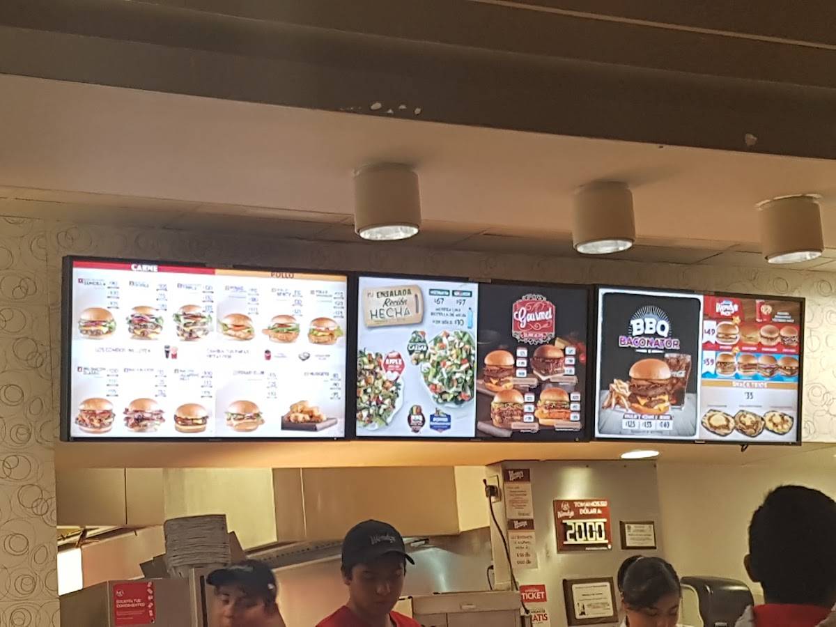 Carta del restaurante Wendys Las Torres, Ciudad Juarez, Las Torres