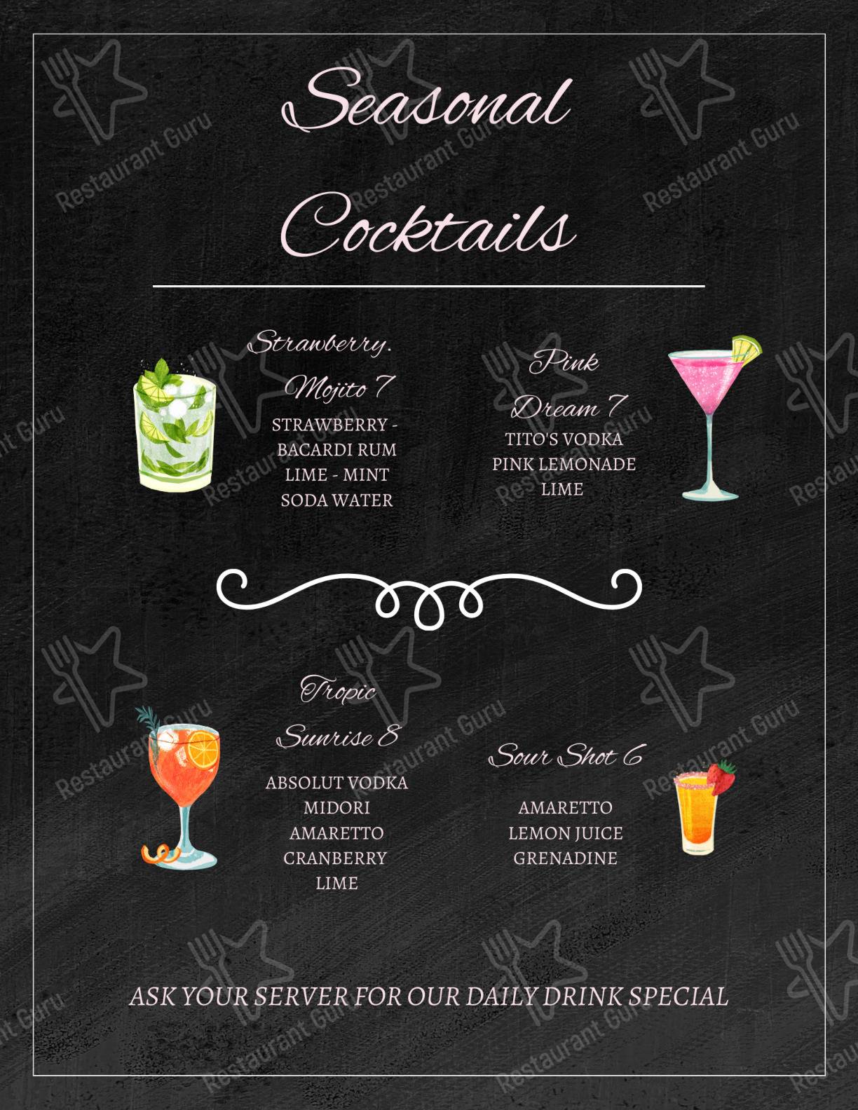 Menu at Copper Penny Grill restaurant, Rhodhiss