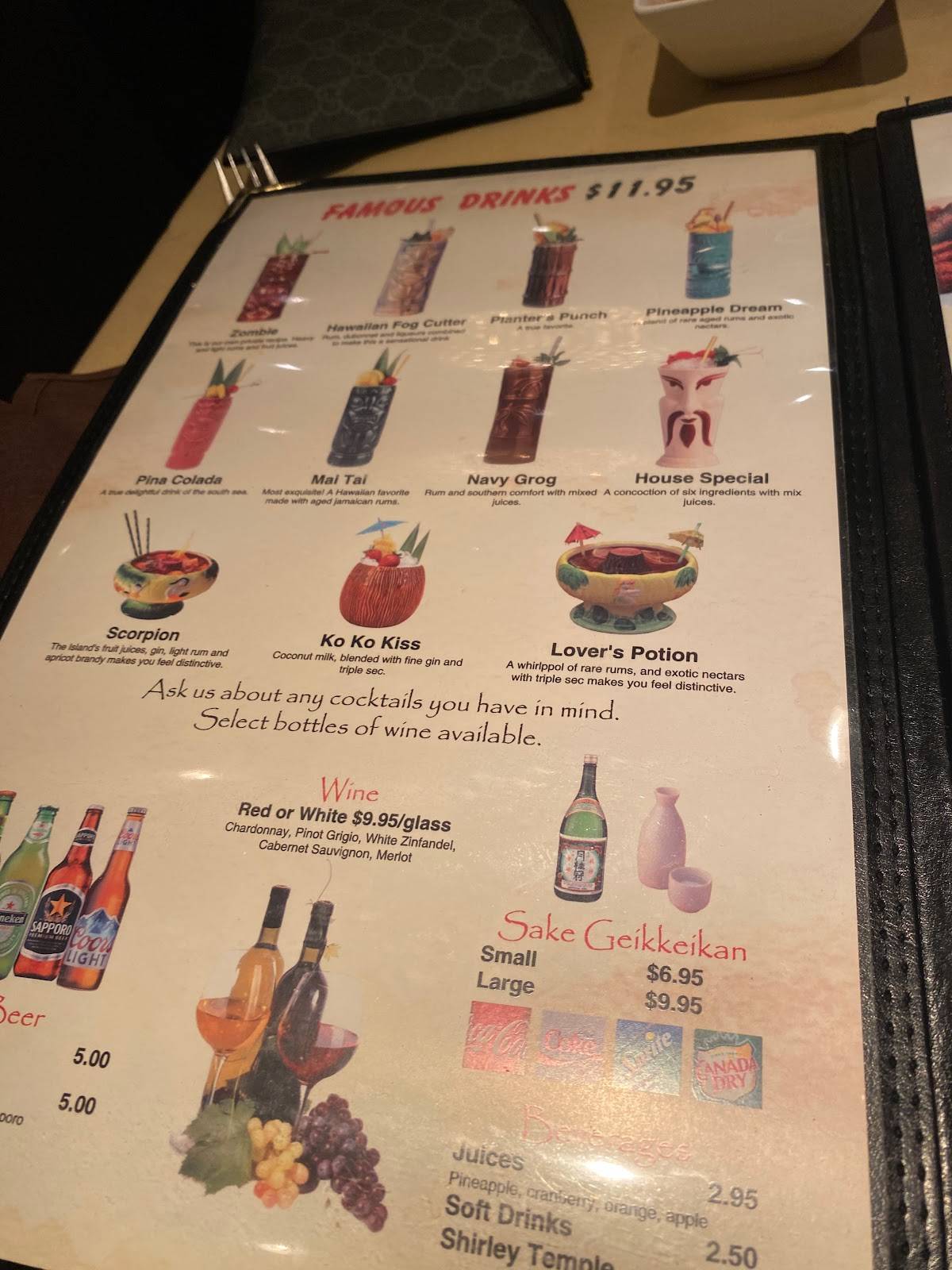 Menu at Golden Dynasty restaurant, Saint James, US