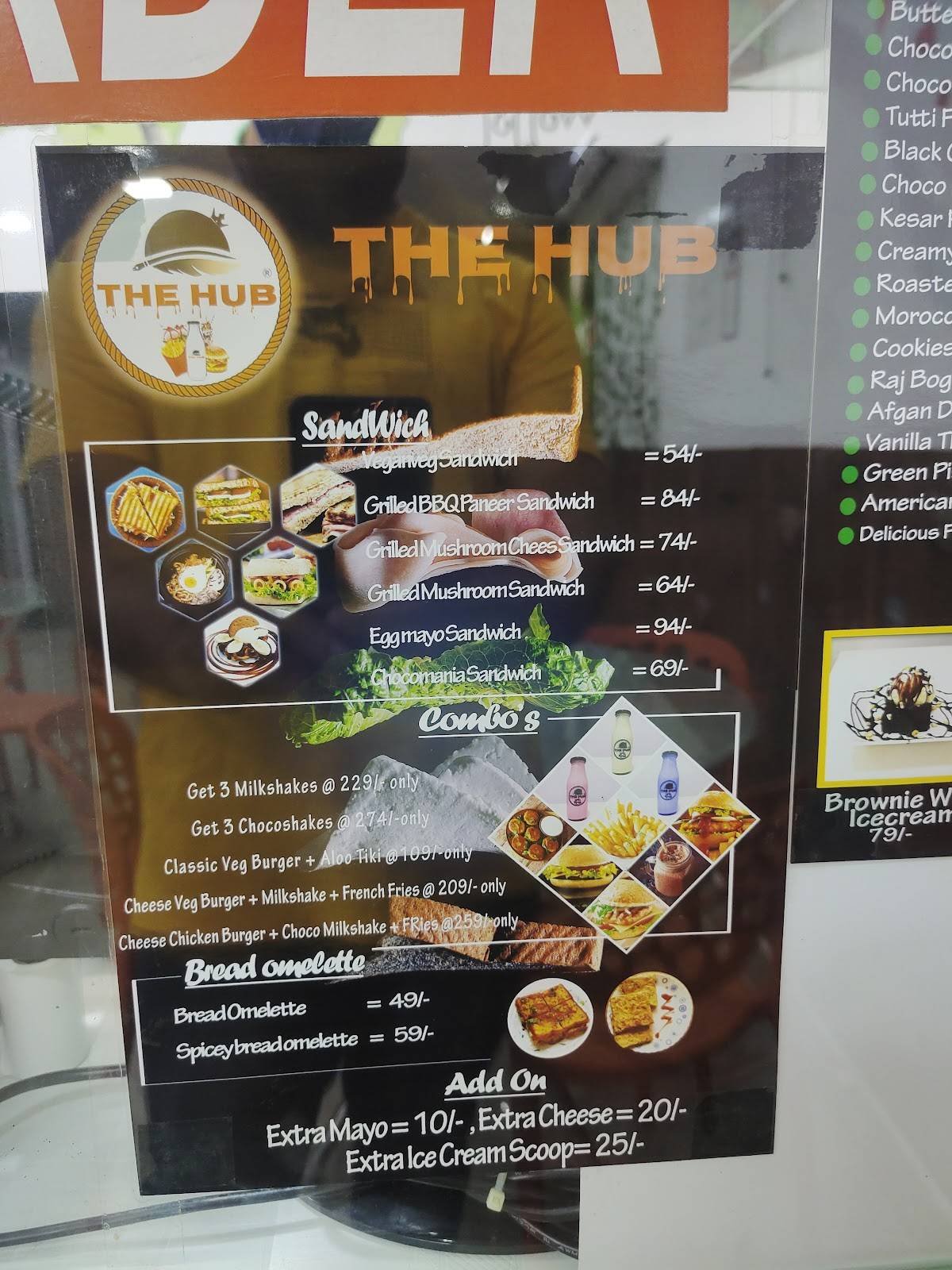 Menu at THE HUB CAFE, Dharmapuri