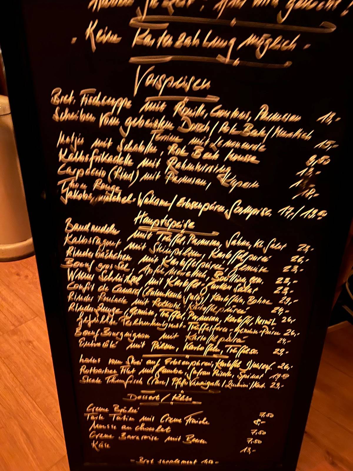 Speisekarte von TapaVinho im Fertig pub Bar Köln