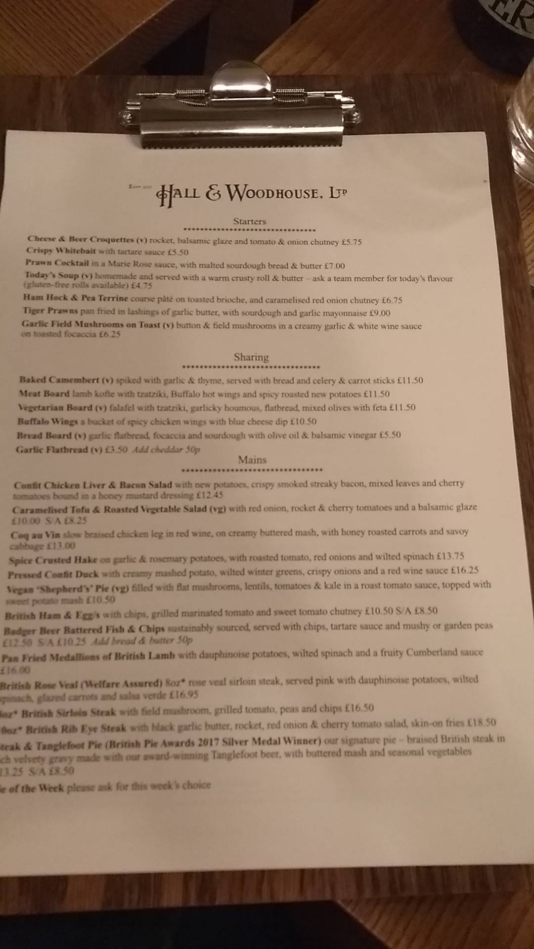 Menu at The Boathouse pub & bar, Bath, Newbridge Rd