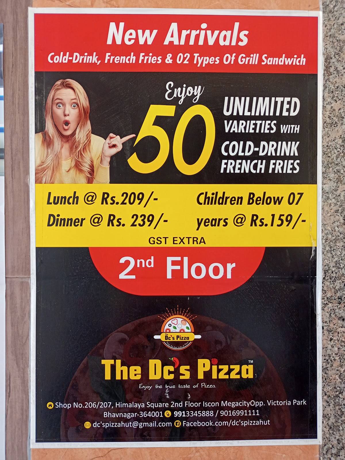 Menu at The Dc's Pizza Hut, Bhavnagar