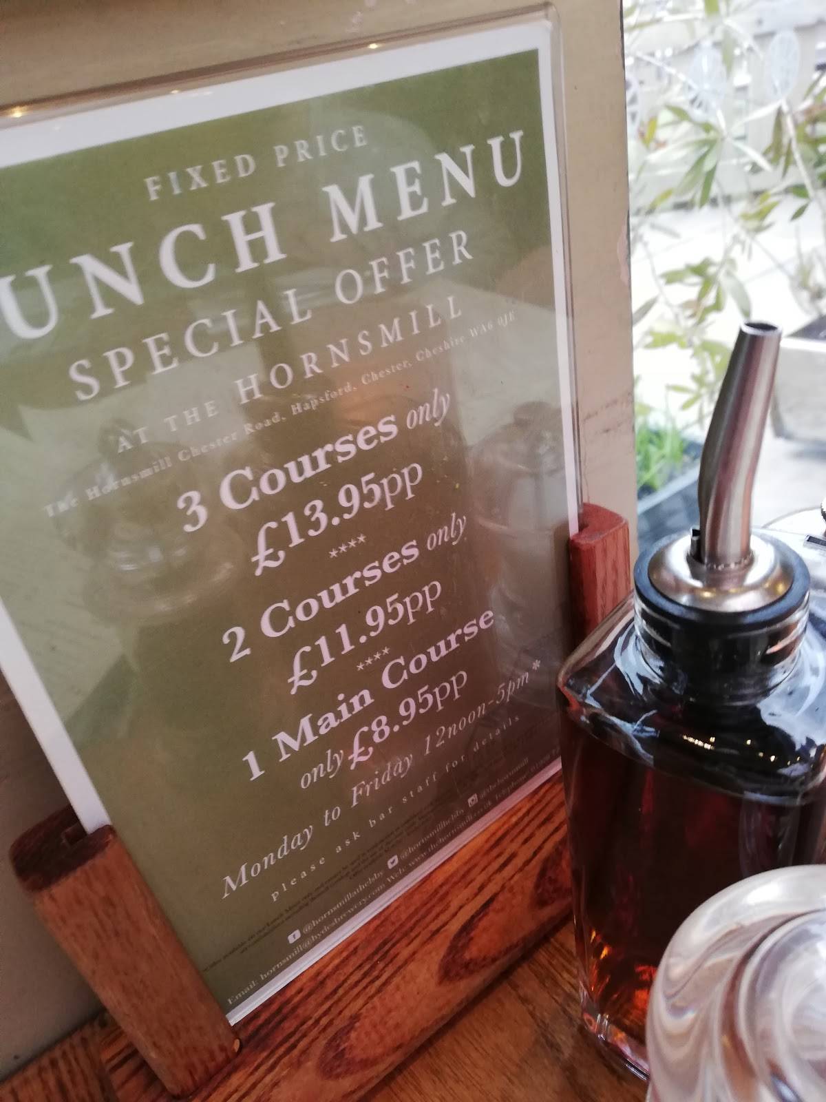 Menu at The Hornsmill pub & bar, Helsby
