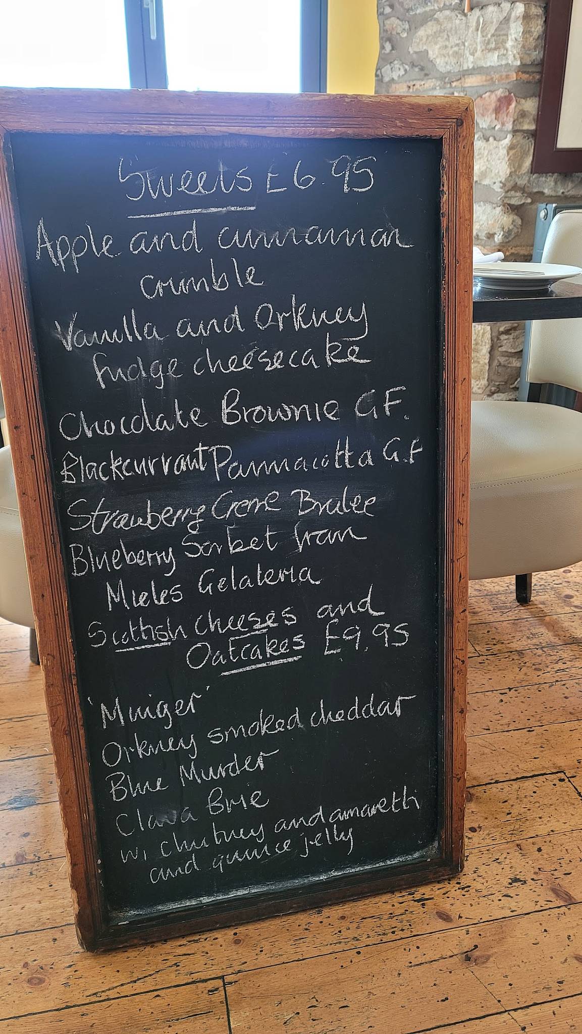 Menu at The Mustard Seed Restaurant, Inverness