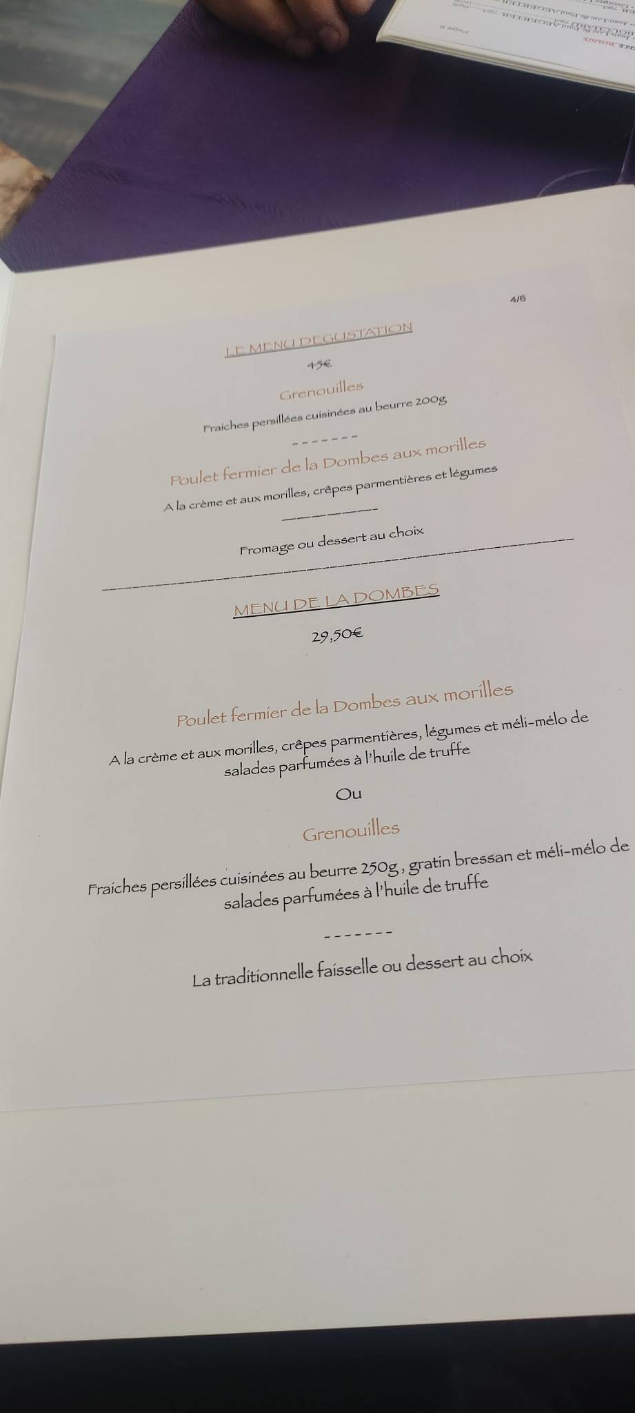 Menu Au Auberge De Montessuy Restaurant Ch Tillon Sur Chalaronne