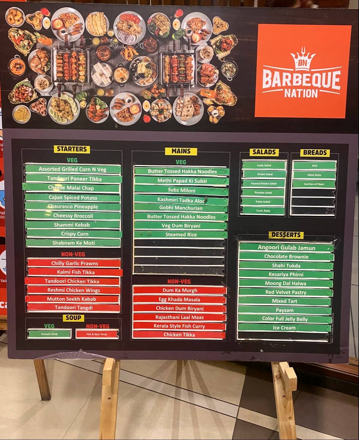 Menu at Barbeque Nation Vadodara Natubhai Circle, Vadodara, 3rd
