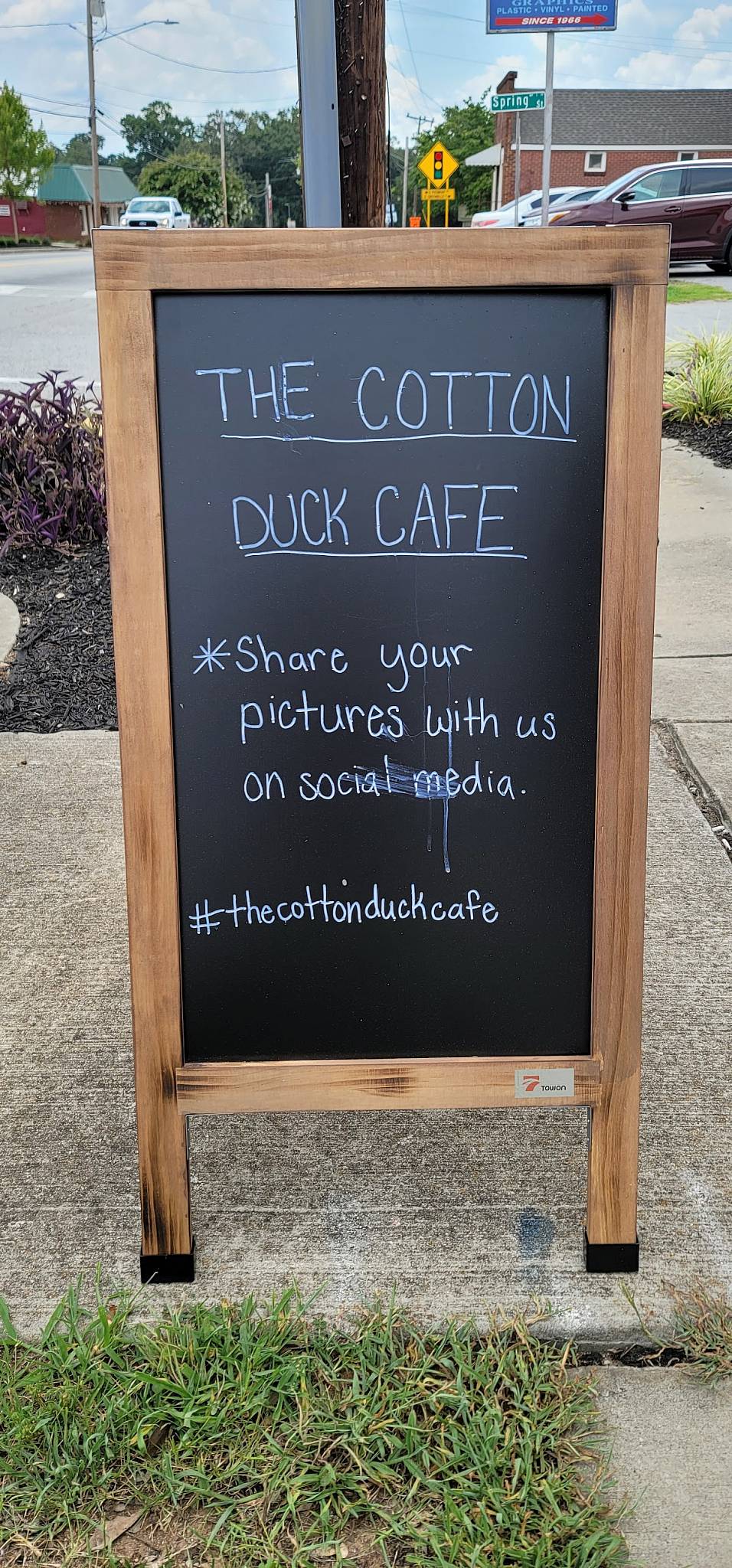 Menu at Cotton Duck Cafe, Pelzer