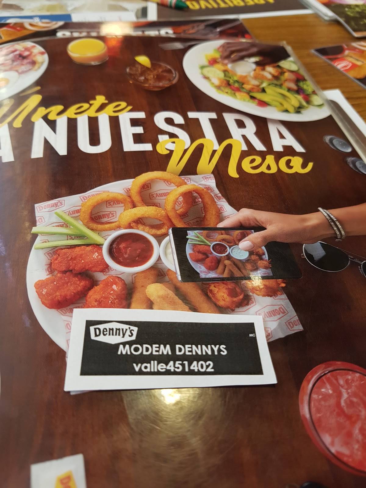 Carta del restaurante Denny's, Zapopan