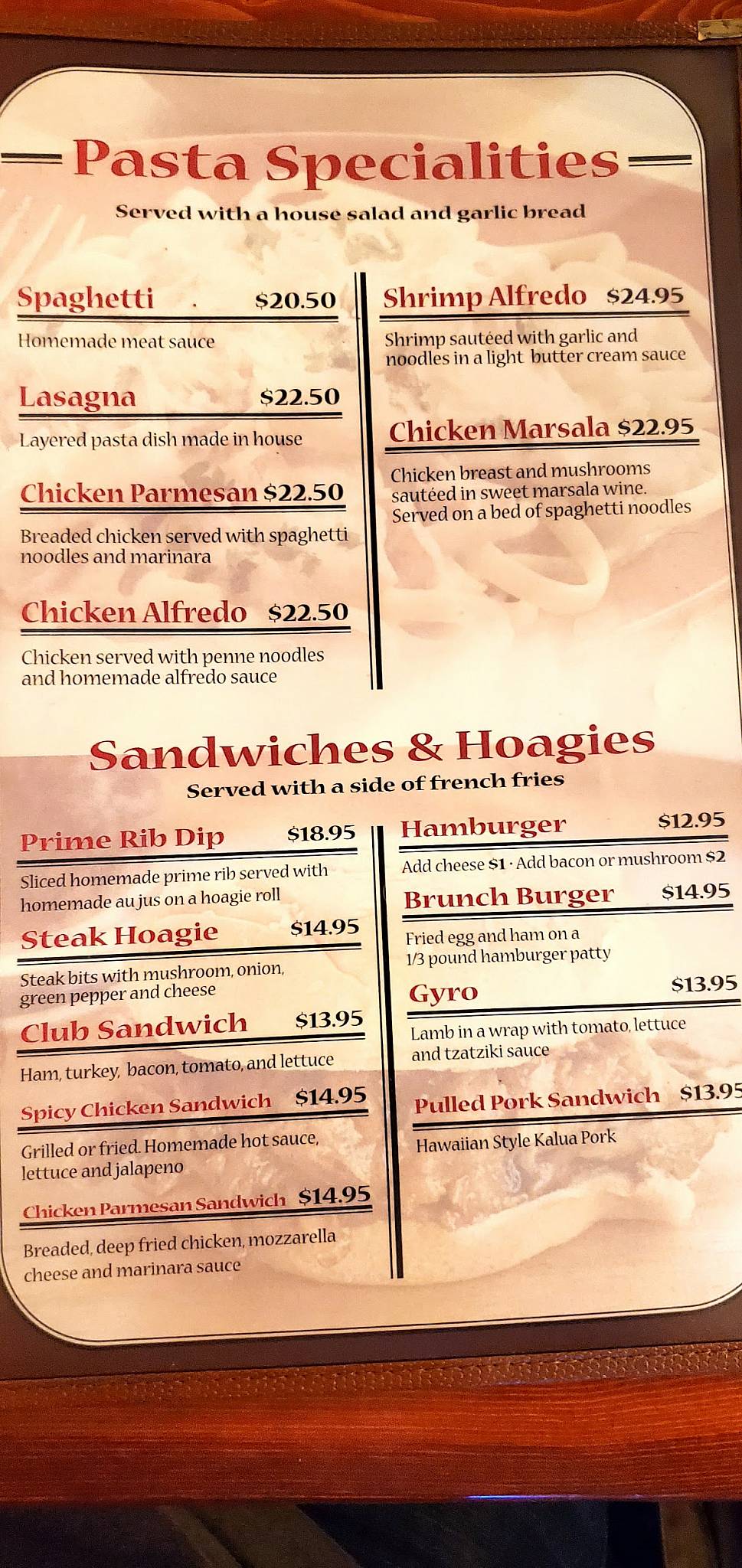 Menu at Elf's Den Restaurant & Lounge, North Pole
