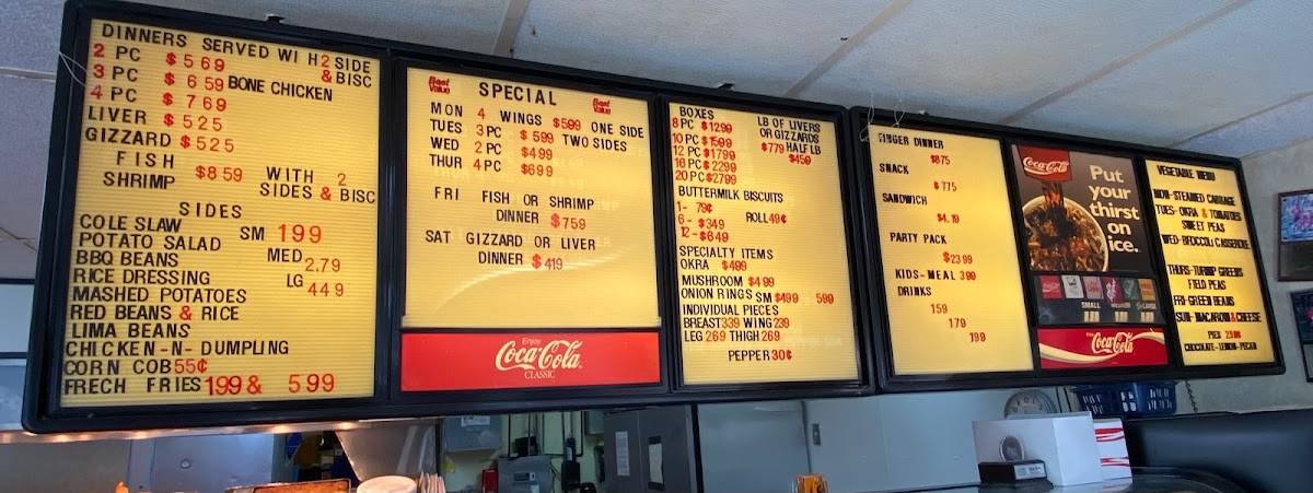 Menu at Danny's Fried Chicken fast food, Niceville, 408 E John Sims Pkwy