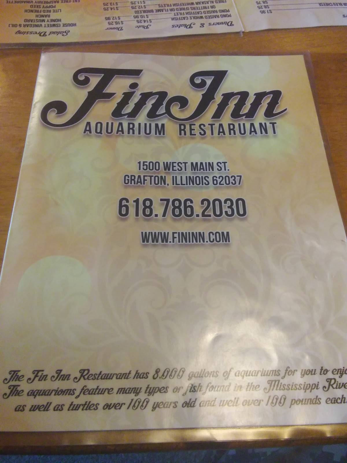 Menu at Fin Inn restaurant, Grafton