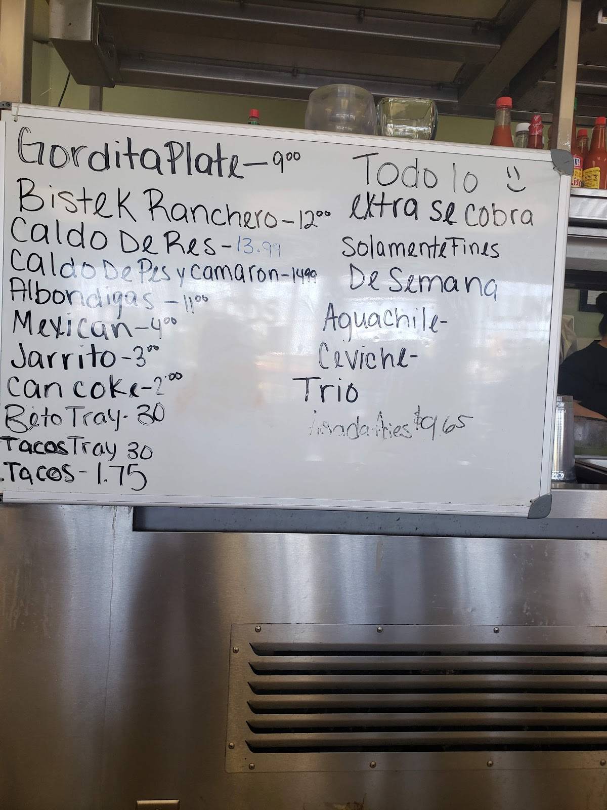 Menu at Tres Betos Taqueria restaurant, Fort Worth