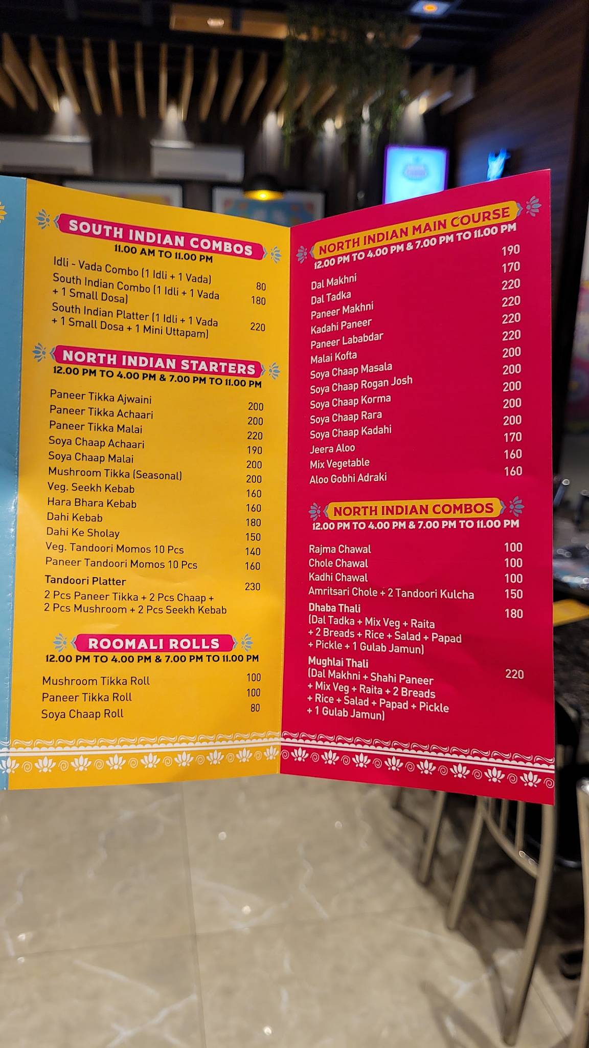 Menu at Indian Dhaba Company, Noida, CLUB