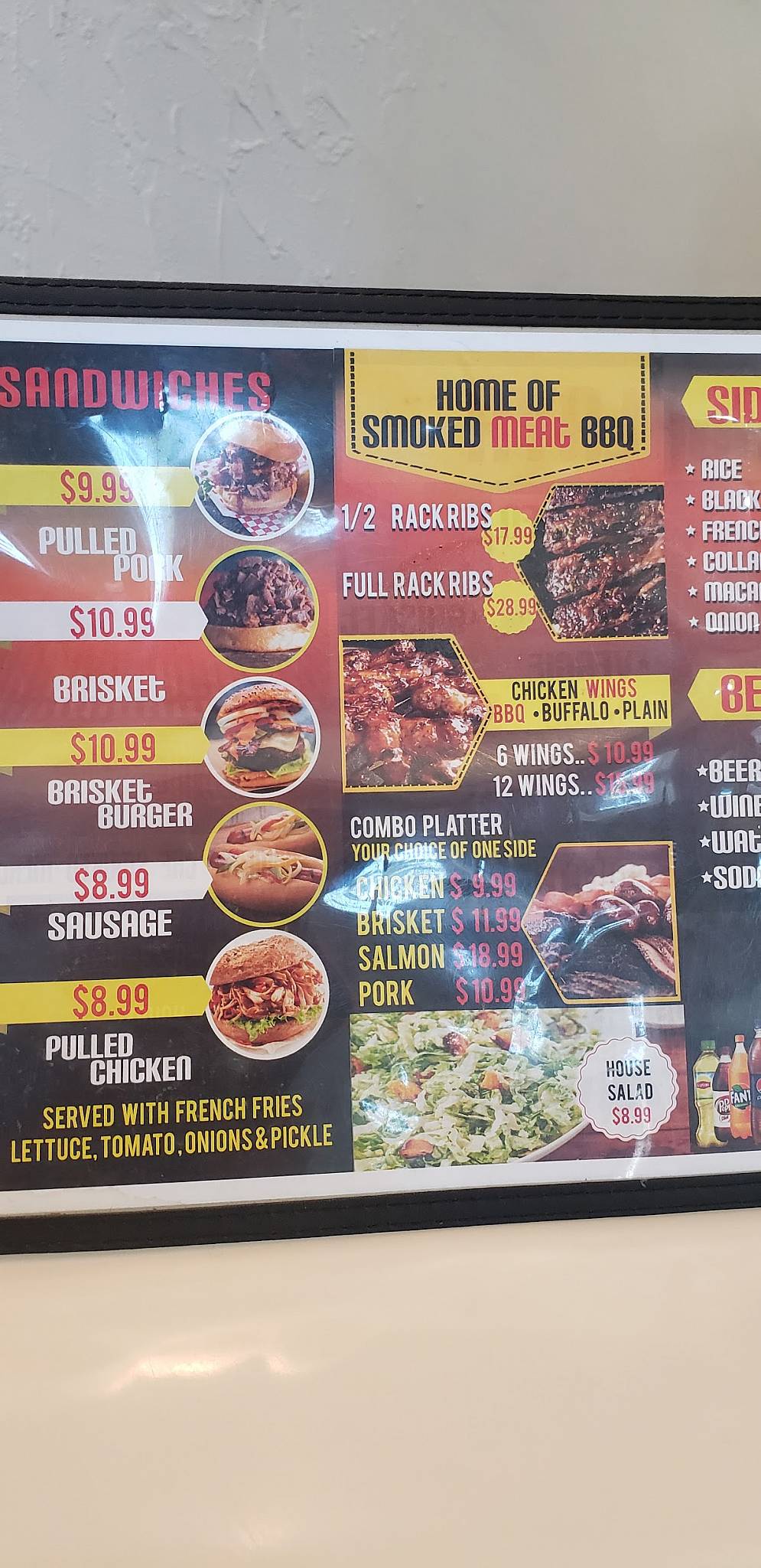 Menu at Joe's Grill & Bar, Dania Beach