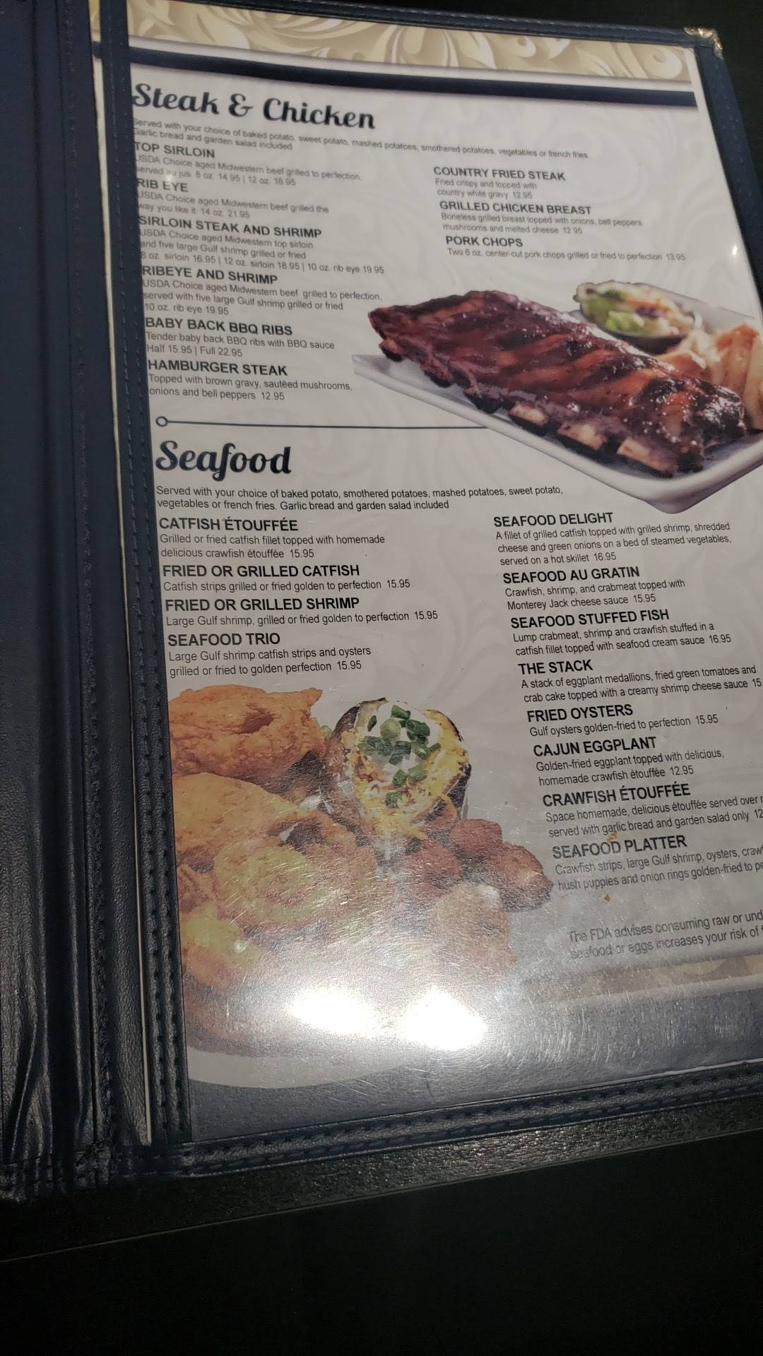 Menu at Lagniappe Zachary restaurant, Zachary