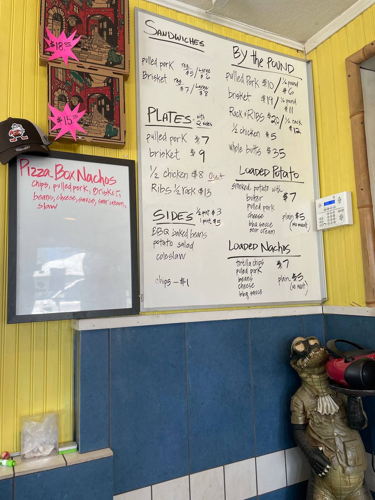 Menu at Lantana Lucy's BBQ, Crossville