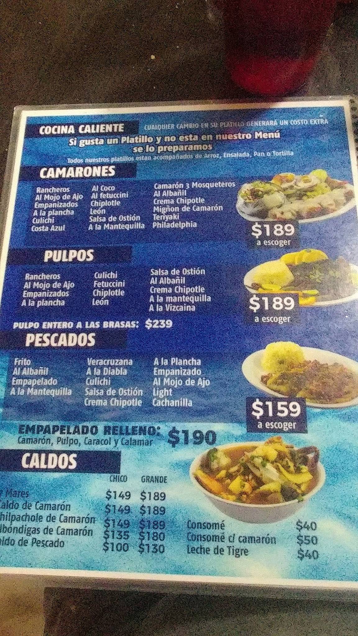 Menu At Las Olas Mexicali Restaurant, Mexicali