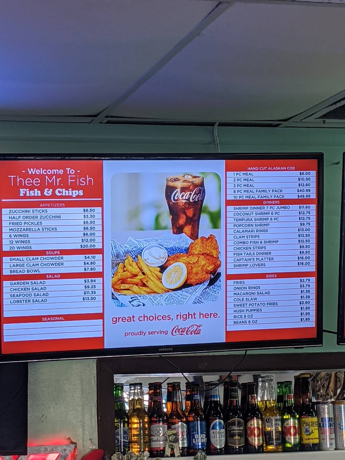 Menu at Mr Fish Fish & Chips restaurant, Yuma