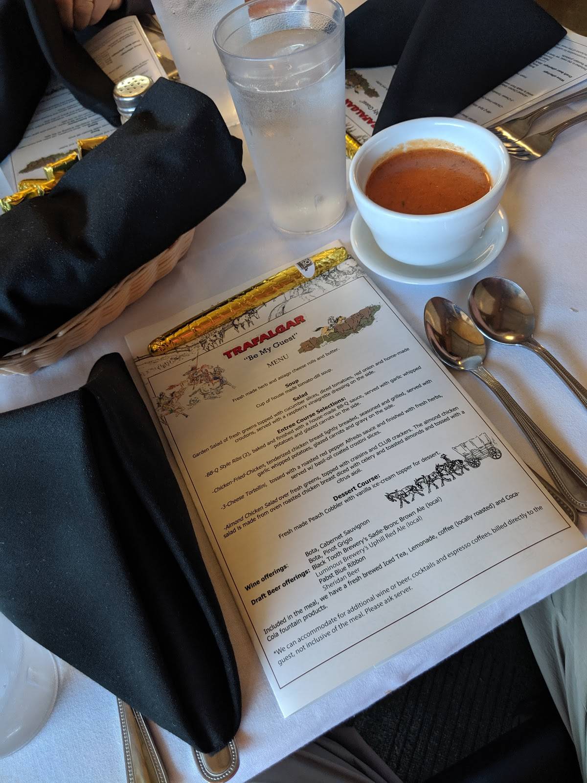Menu at P.O. News & Flagstaff Cafe, Sheridan