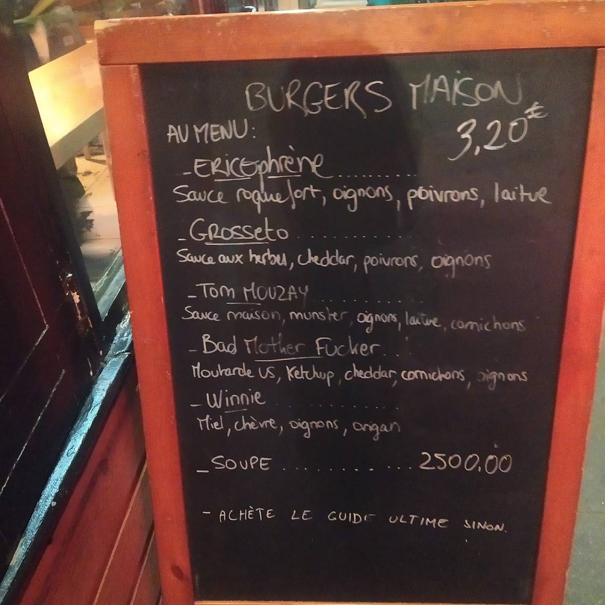 Menu au Mangez et cassezvous restaurant, Paris, 64 Rue Alexandre Dumas
