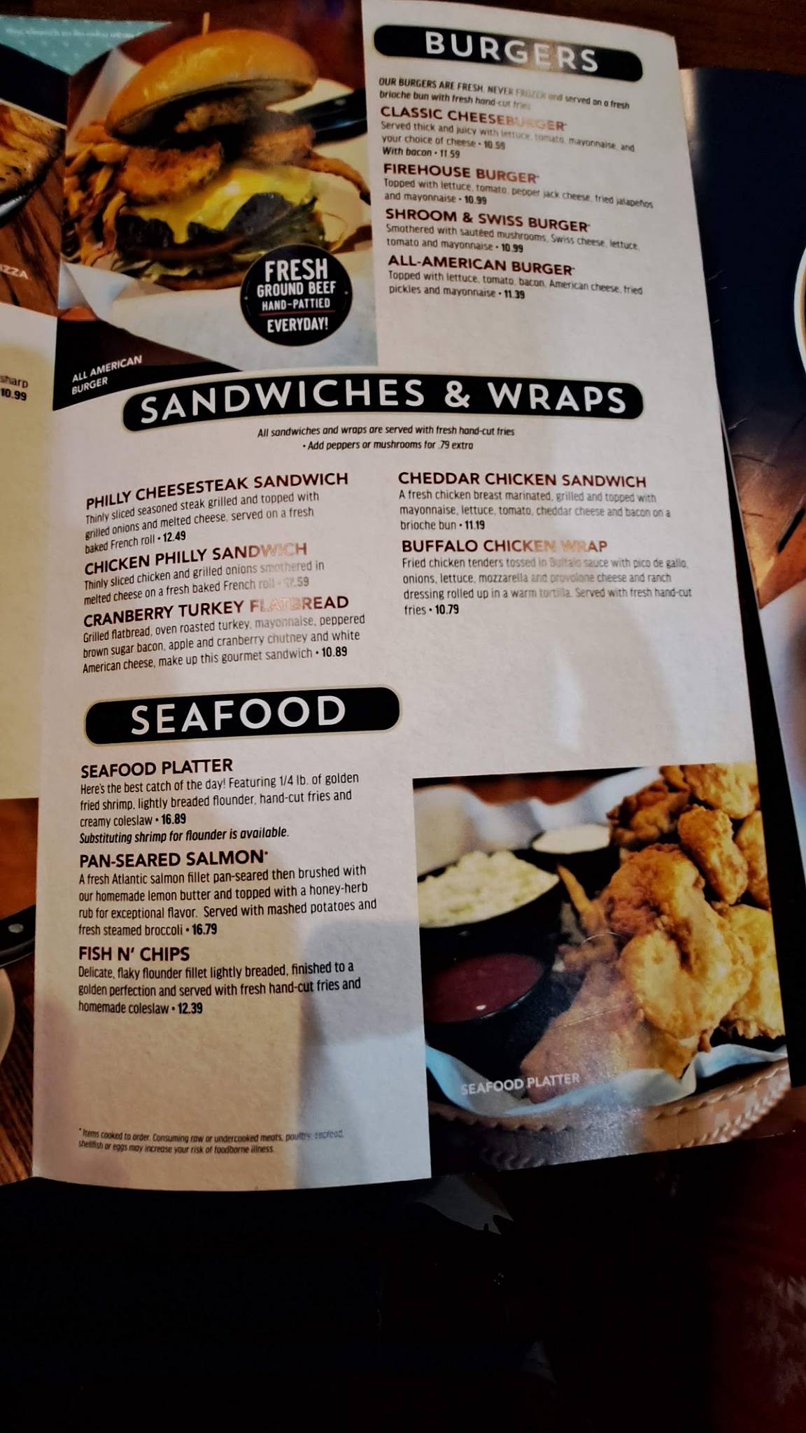 Menu at Kickback Jack's pub & bar, Richmond, Midlothian Tpke