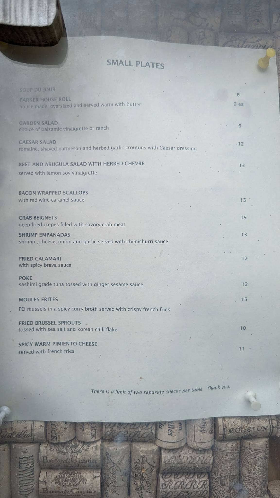 Menu at Back Porch Restaurant, Ocracoke