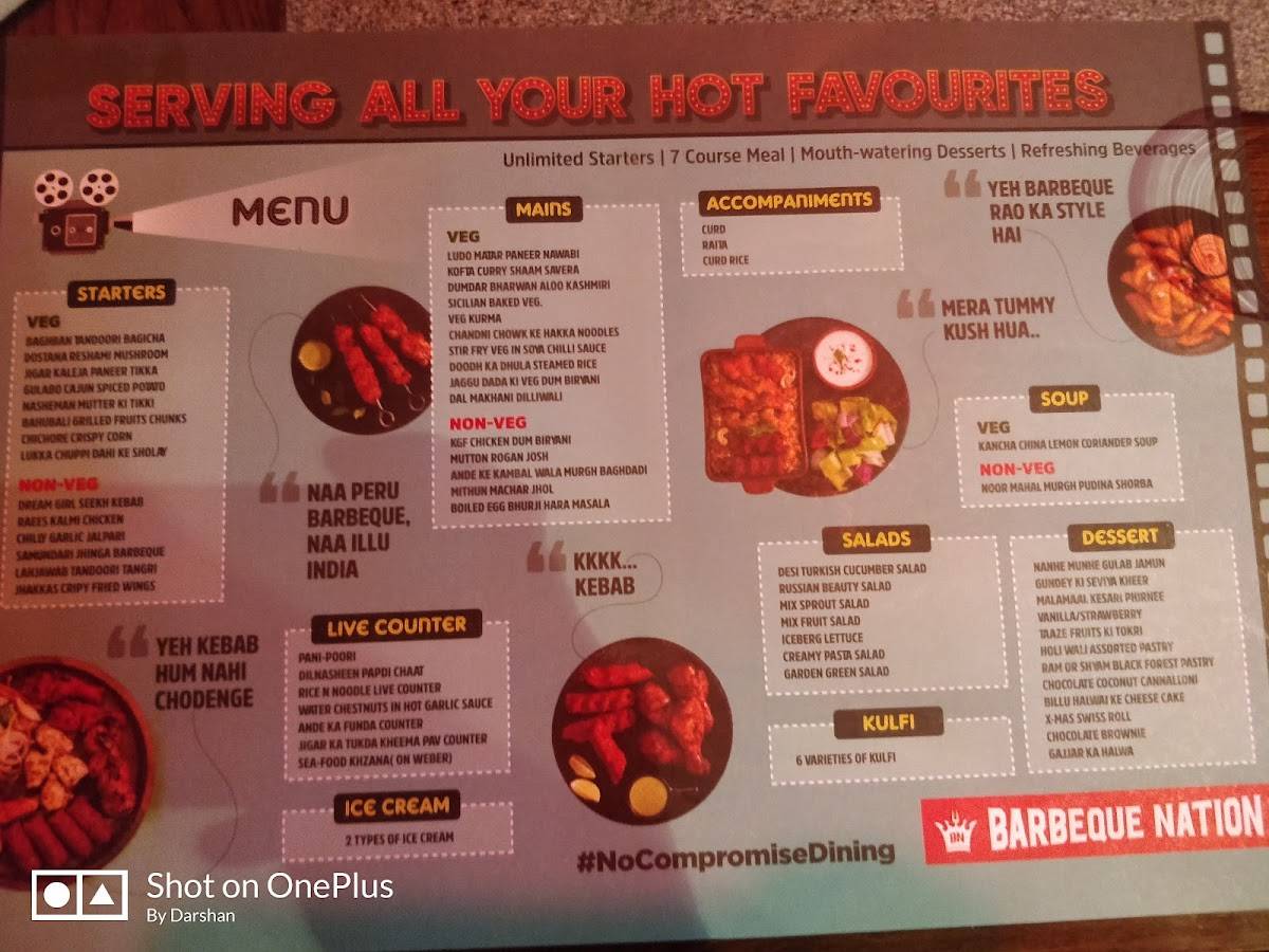Menu at Barbeque Nation Vadodara Natubhai Circle, Vadodara, 3rd