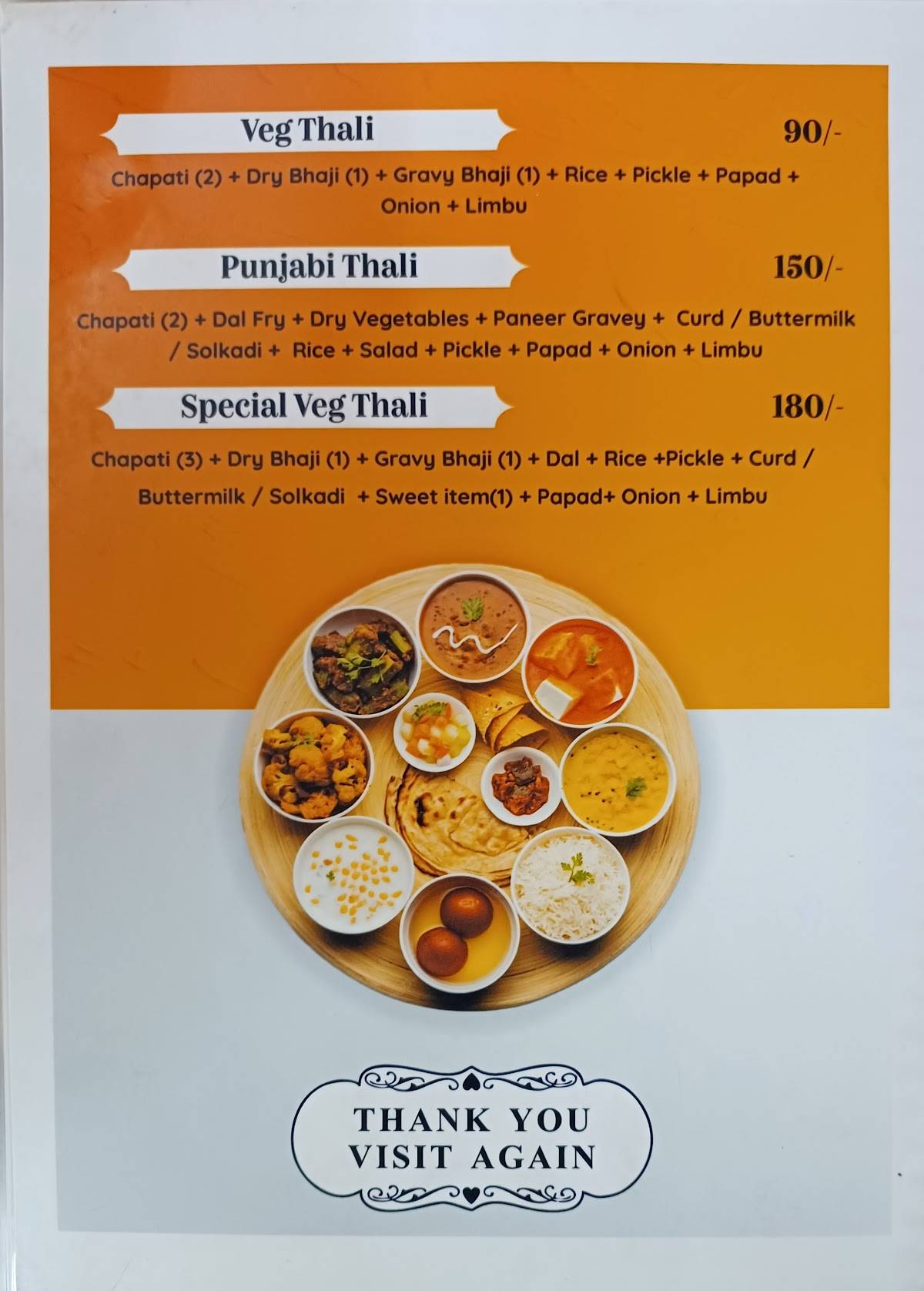 Menu at Chhatrapati Pure Veg Family Restaurant, Ponda