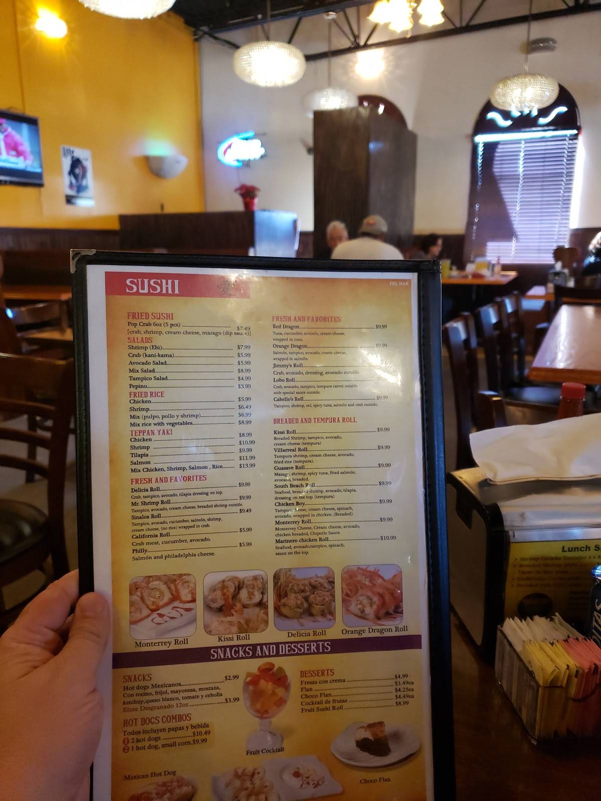Menu at Tacos Kissi Restaurant, Laredo, E Del Mar Blvd Suite 110B