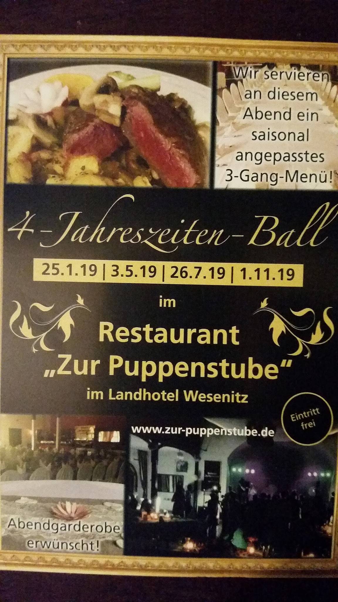 Speisekarte Von Restaurant Und Pension Zur Puppenstube Stolpen