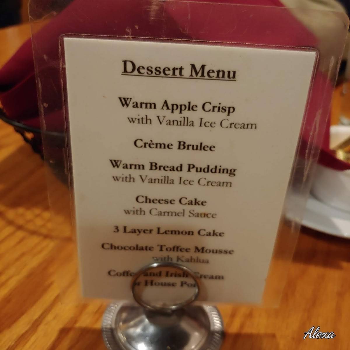 Menu at Steamers Steak & Seafood pub & bar, McCall