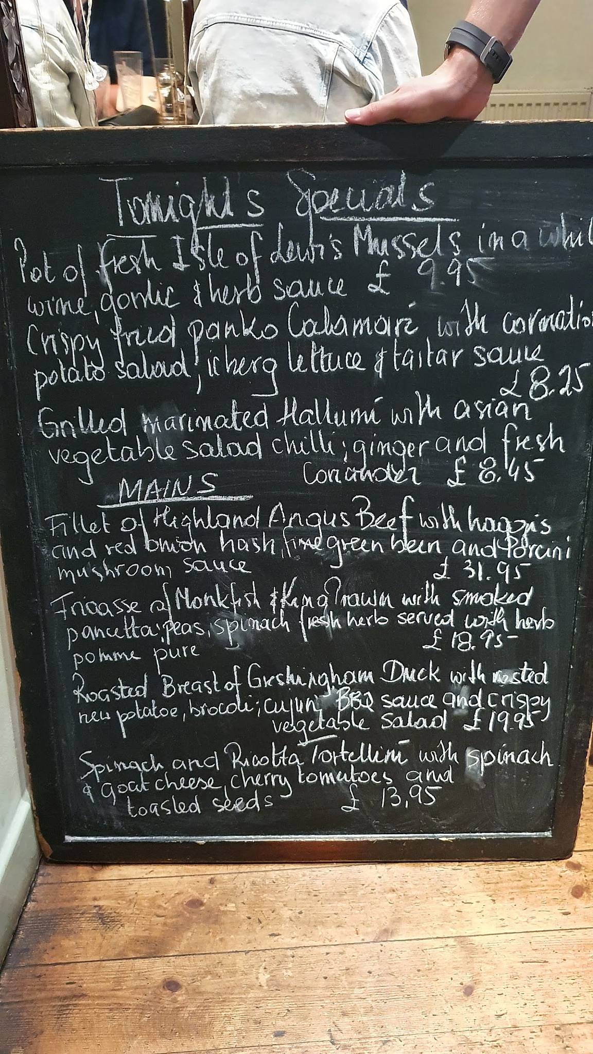 Menu at The Mustard Seed Restaurant, Inverness