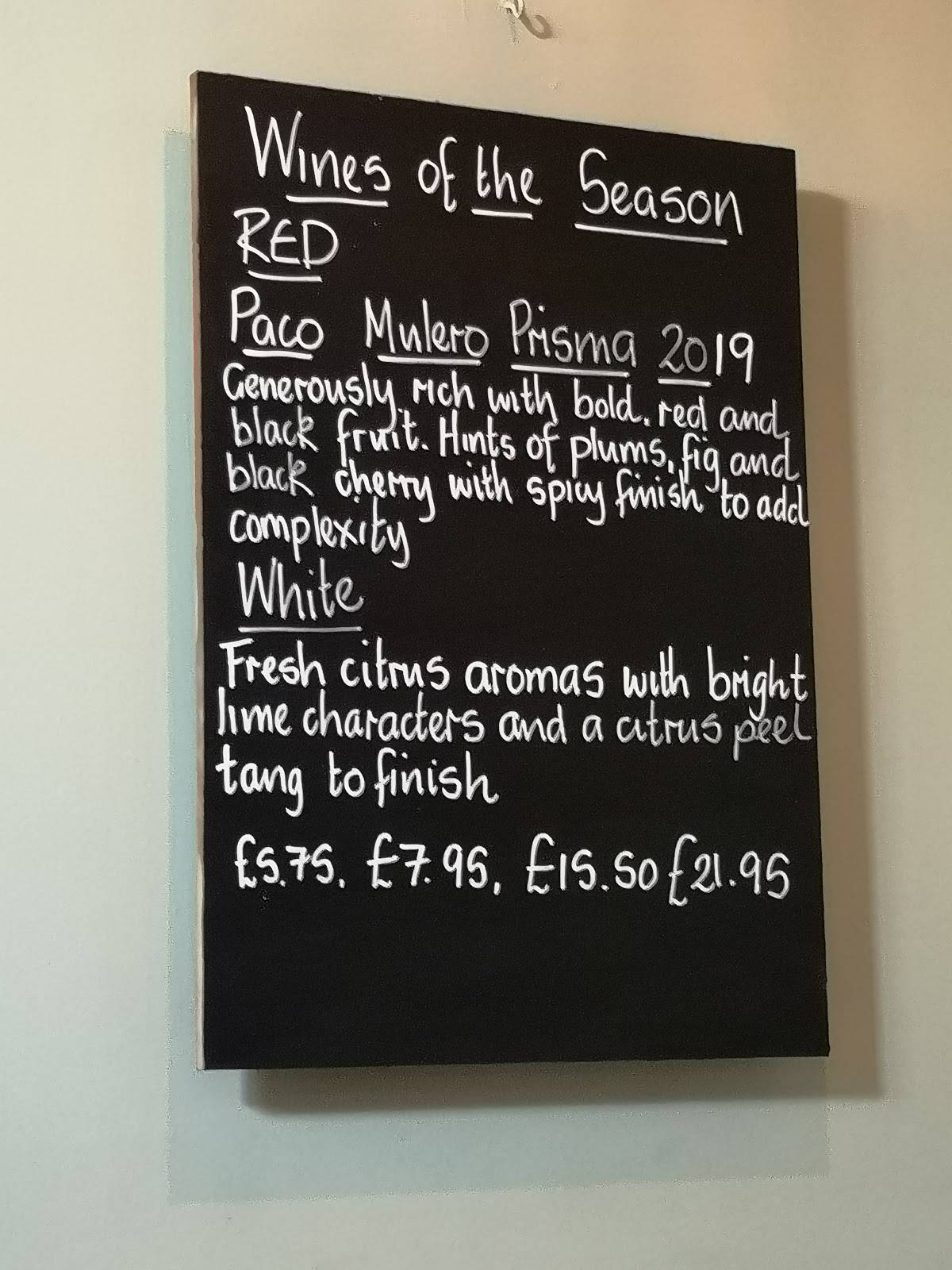 Menu at The Mustard Seed Restaurant, Inverness