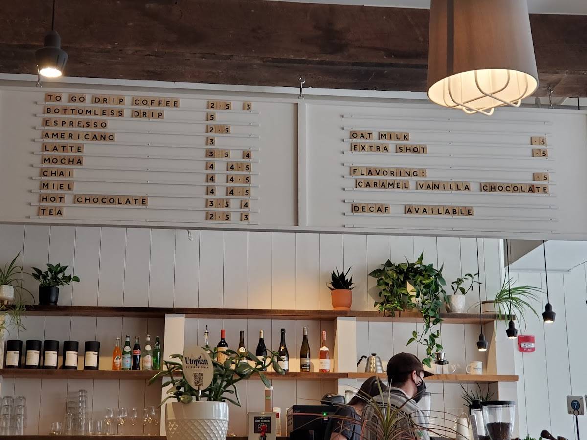 Menu at Utopian Coffee + Kitchen desserts, Fort Wayne