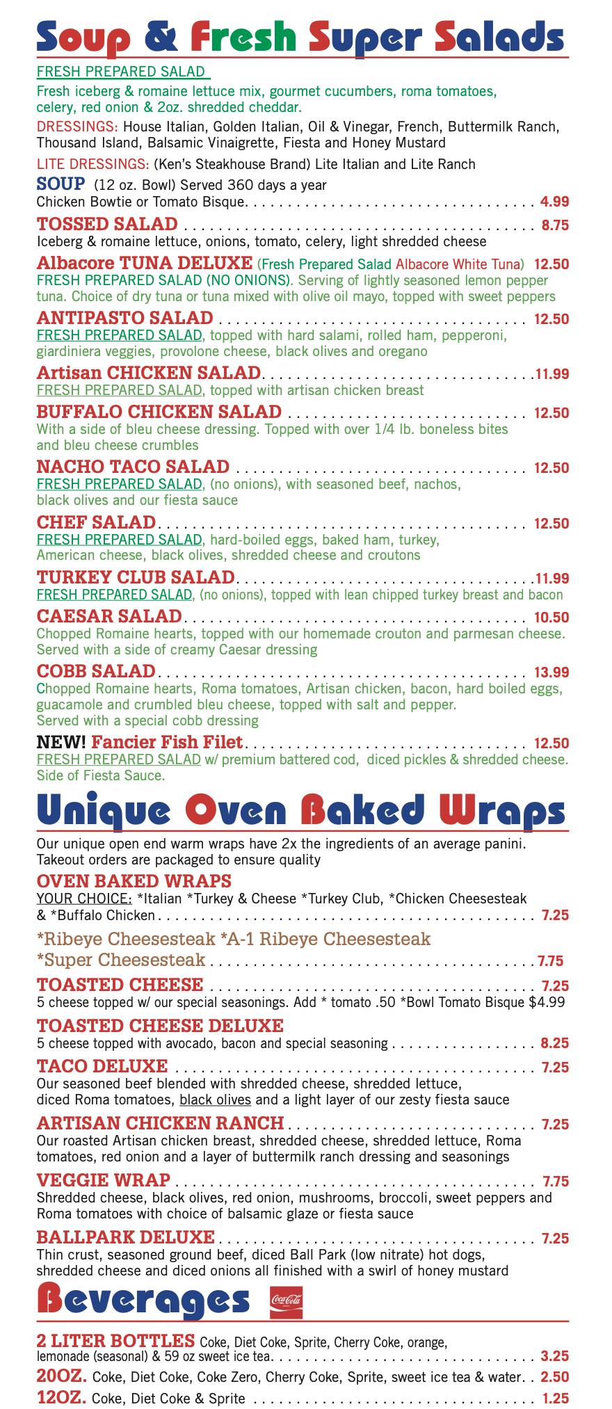 Menu at Pizza Bella Pittston/Jenkins TWP pizzeria, WilkesBarre