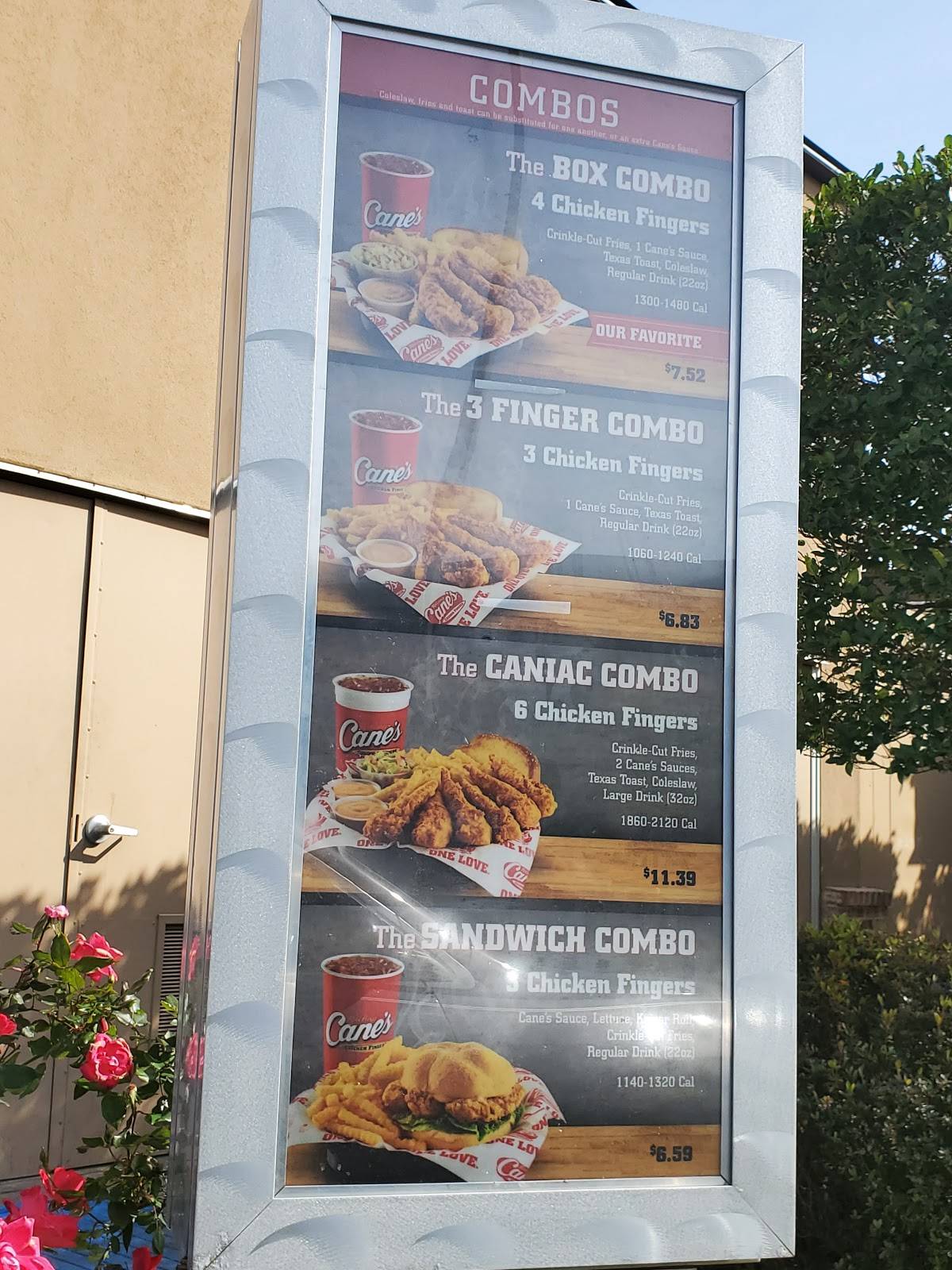 Menu at Raising Cane's Chicken Fingers fast food, Alexandria