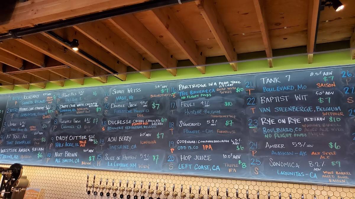 Menu at Angel's Trumpet Ale House pub & bar, Phoenix, 810 N 2nd St