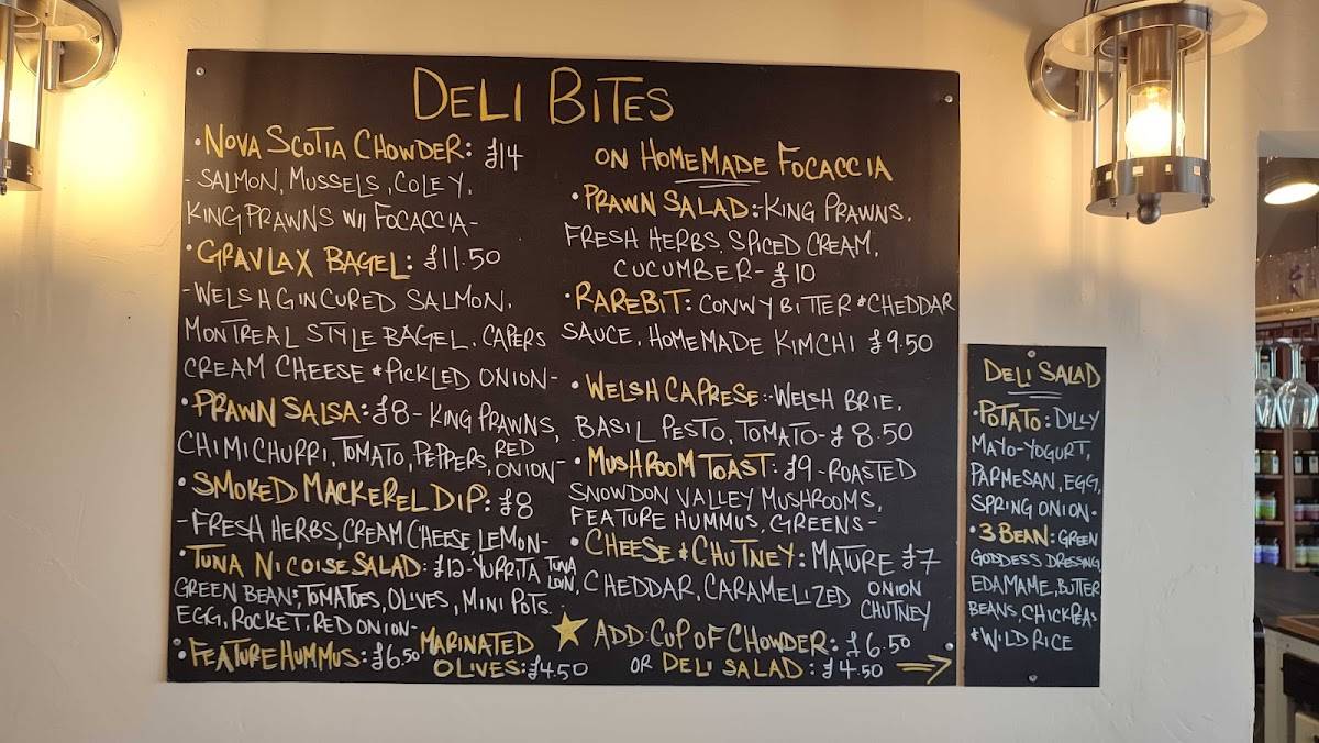 Menu at Bae Borth Deli Bar, BorthyGest