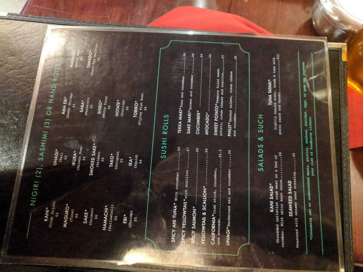 Menu at Basil 1791 pub & bar, Hamilton
