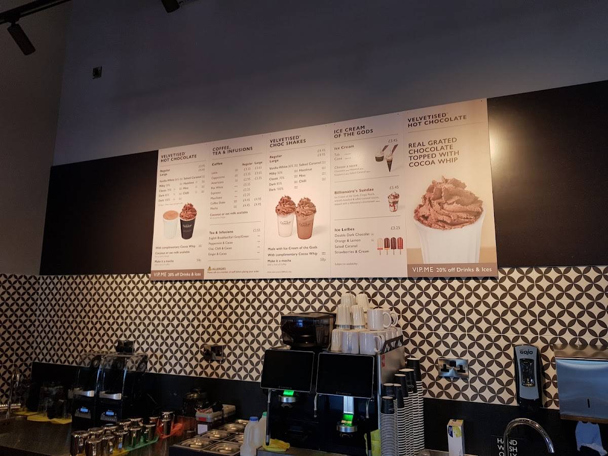Menu at Hotel Chocolat Factory Shop and Cafe, Northampton