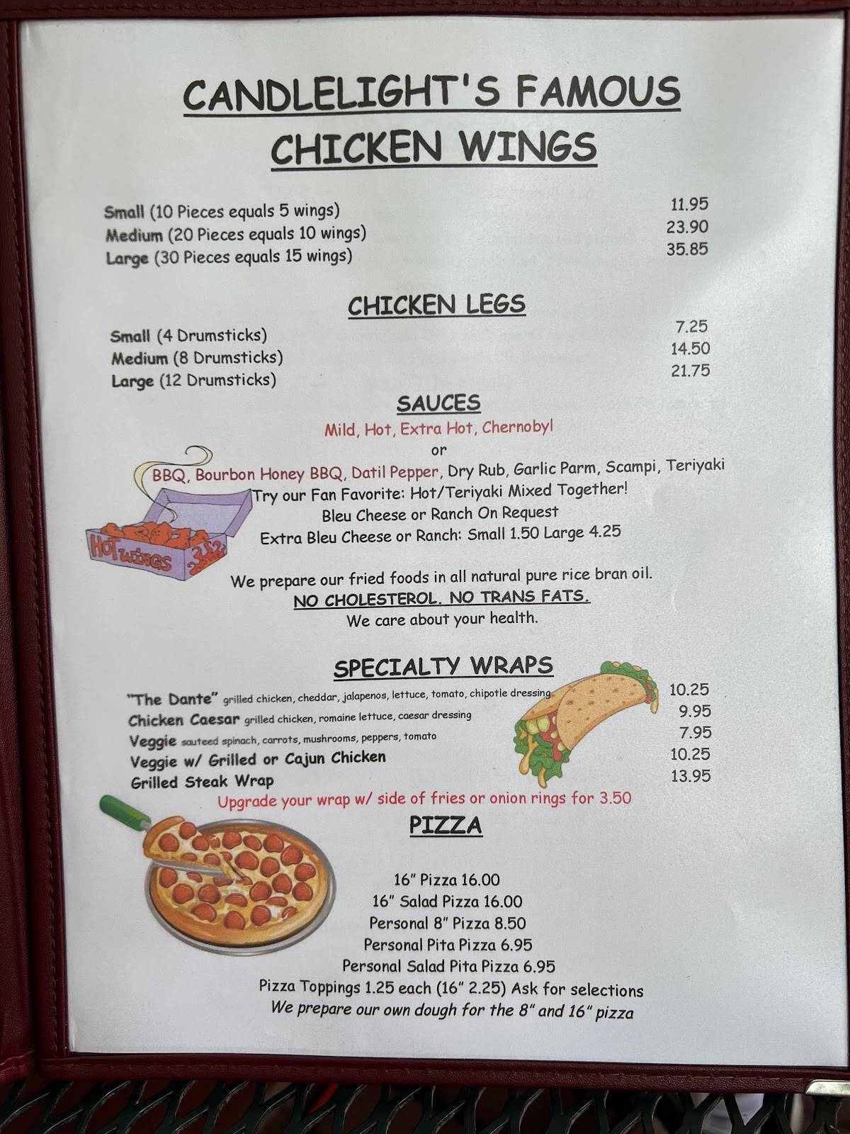 Menu at Candlelight Inn pub & bar, Scarsdale