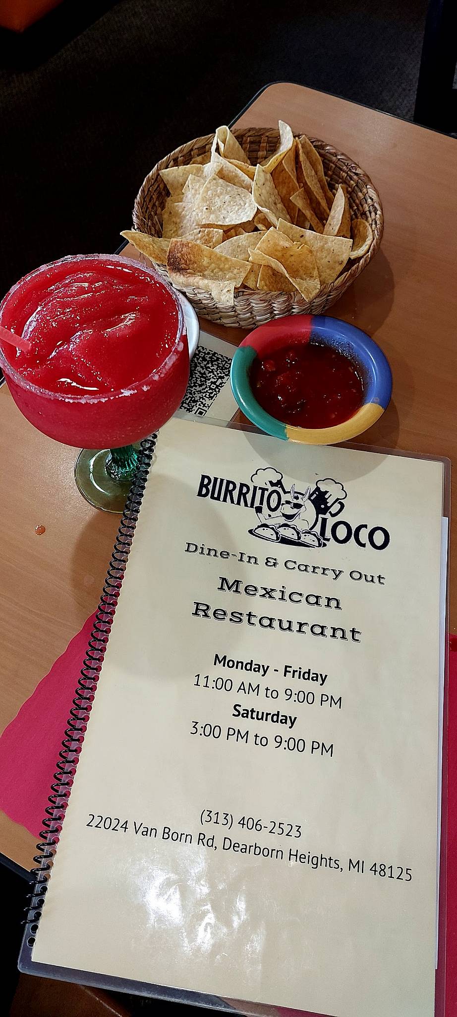 Menu at Burrito Loco restaurant, Dearborn Heights