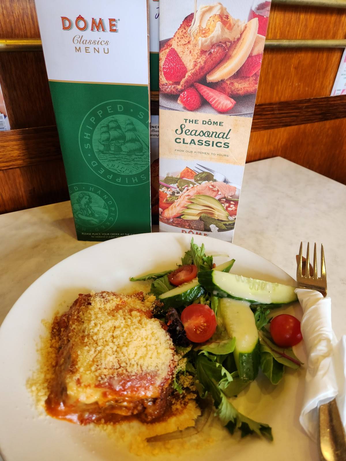 Menu at Dôme Café restaurant, Albany, 70 Albany Hwy