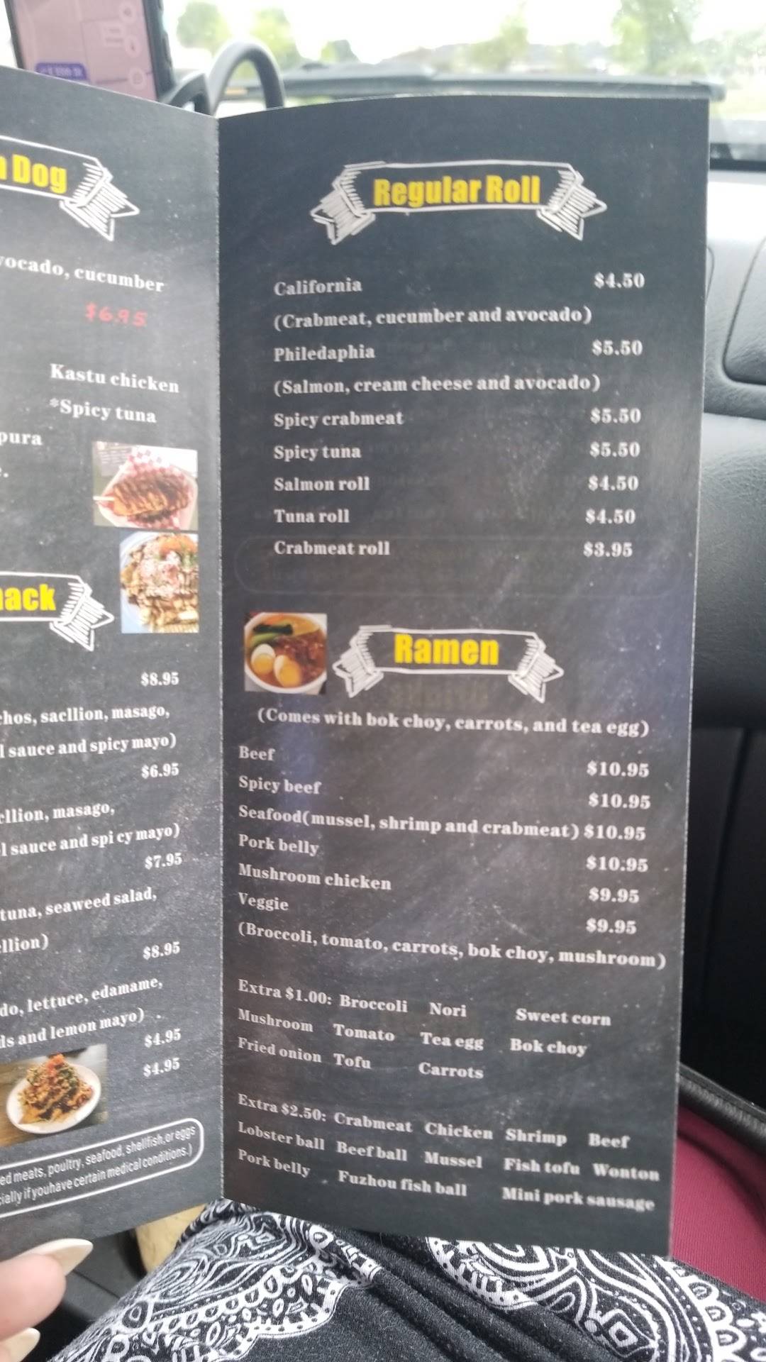 Menu at Eddys Snack Bar, Davenport