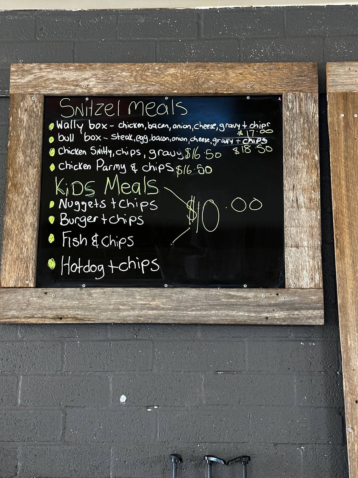Menu at Food Co cafe, Eden