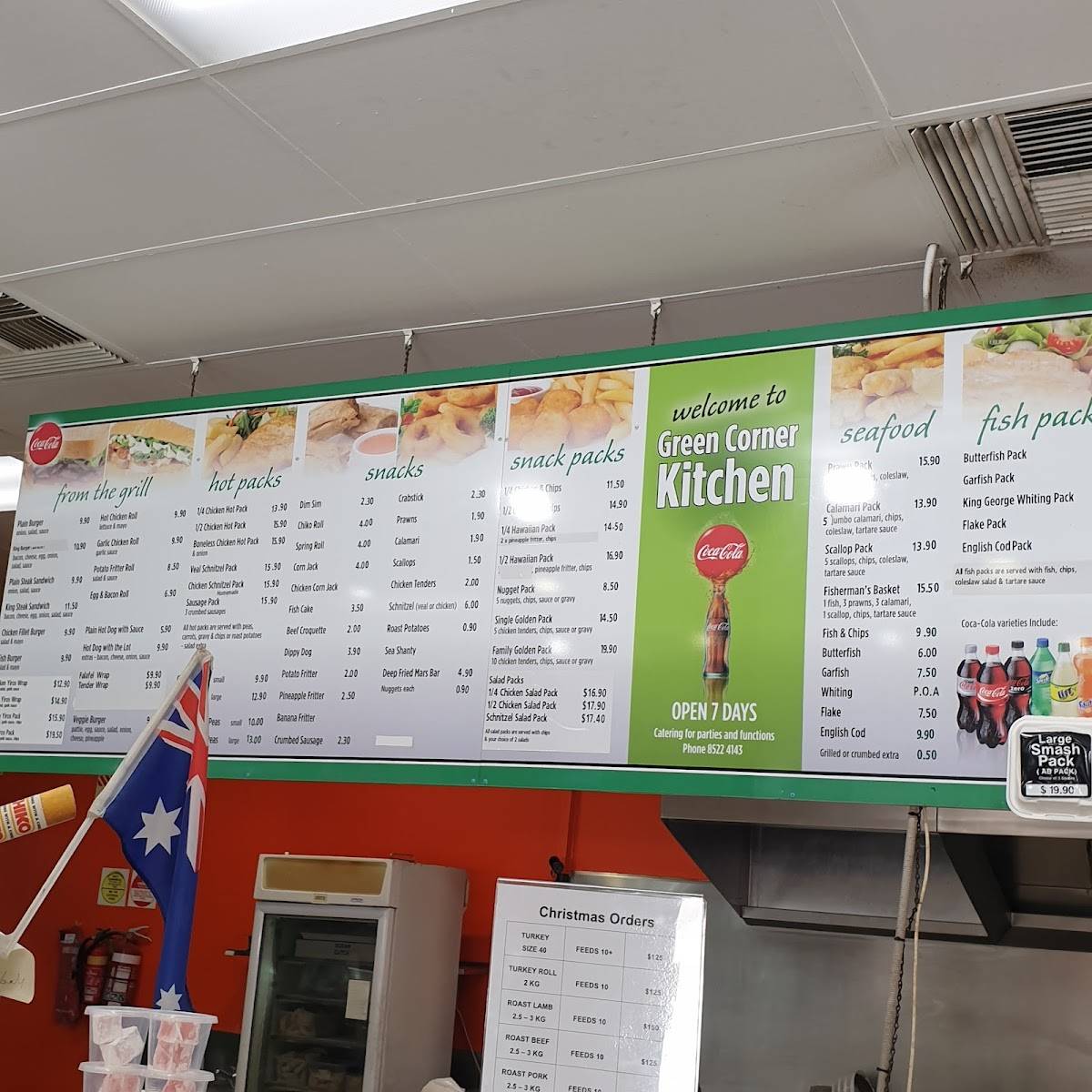 Menu at Green Corner Kitchen fast food, Gawler