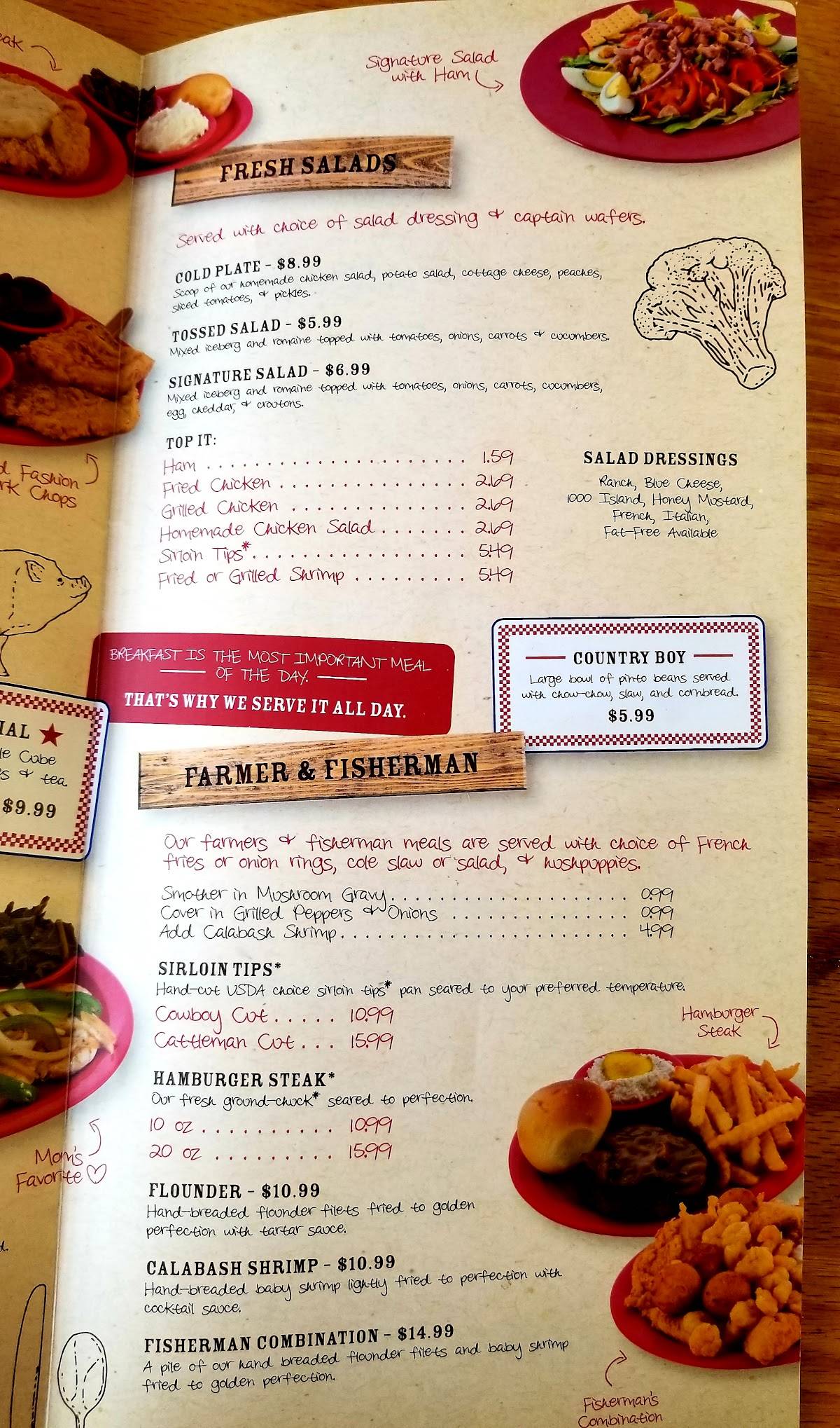 Menu at Granny's Country Kitchen Icard restaurant, Icard, Miller Bridge Rd